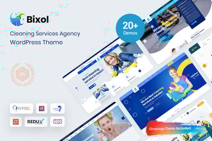 Bixol - Temizlik Hizmetleri WordPress Teması