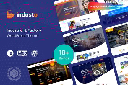 Industo - Endüstriyel Sektör & Fabrika WordPress