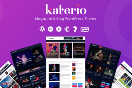 Katerio - Dergi ve Blog WordPress Teması