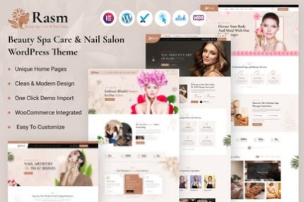 Rasm – Güzellik Spa Bakımı ve Oje Salonu WordPress Teması