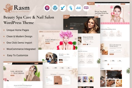 Rasm – Güzellik Spa Bakımı ve Oje Salonu WordPress Teması