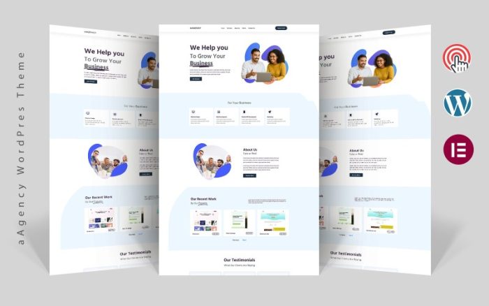 aAgency - Yaratıcı Ajans Elementor WordPress Teması