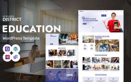 ABD Okulu - Uzaktan Öğrenme ve Eğitim Portalı WordPress Elementor Teması