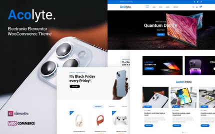 Acolyte - Elektronik Elementor Woocommerce E-Ticaret Teması