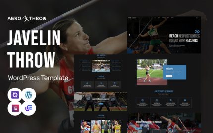 Aero Throw - Atletizm ve Cirit Atma WordPress Elementor Teması
