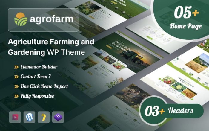 Agrofarm - Tarım Bahçecilik ve Organik WordPress Teması.