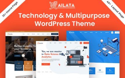 Ailata - Veri Bilimi, Yapay Zeka ve BT Çözümü WordPress Teması