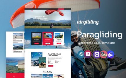 Airgliding - Yamaç Paraşütü ve Macera WordPress Elementor Teması
