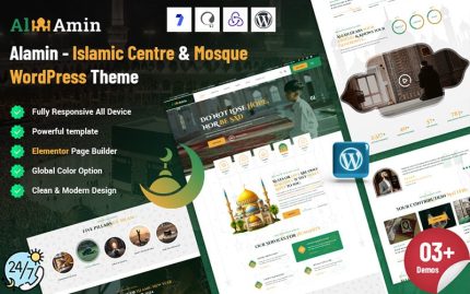 Alamin - İslam Camii WordPress Teması