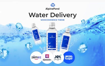 AlpinePond - WordPress Şişelenmiş Su Web Sitesi Teması