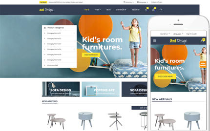 Ani Design - Ücretsiz Mobilya WooCommerce Teması