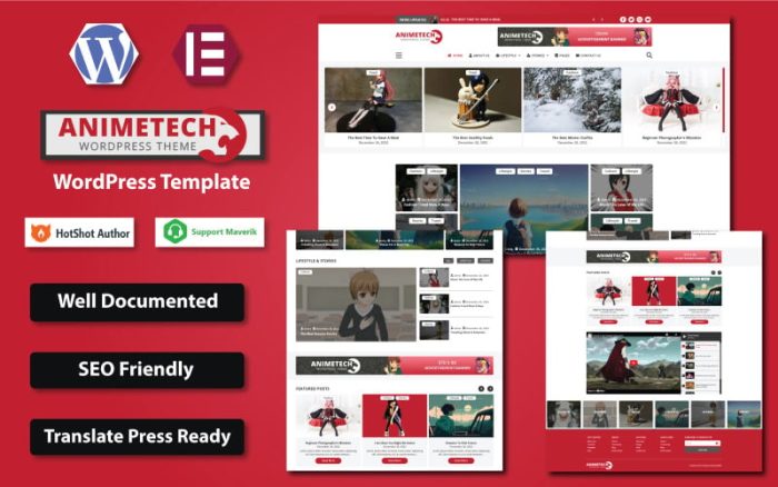 AnimeTech – Anime ve Manga Haberleri WordPress Elementor Teması