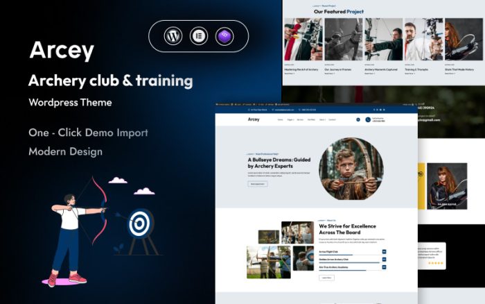 Arcey - Okçuluk Kulübü ve Eğitim WordPress Teması