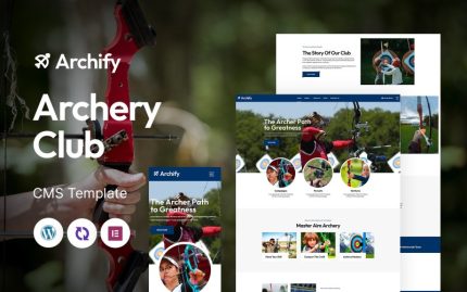 Archify - Okçuluk Kulübü Çok Amaçlı Mobil Uyumlu WordPress Teması