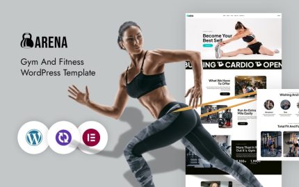 Arena – Spor Salonu ve Fitness WordPress CMS Elementor Teması