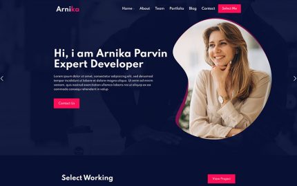 Arnika - Kişisel Yaratıcı Mobil Uyumlu WordPress Teması