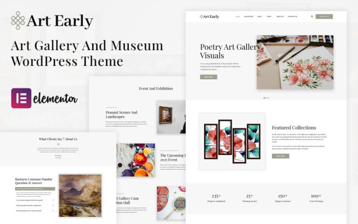Art Early - Sanat Galerisi ve Müze WordPress Teması