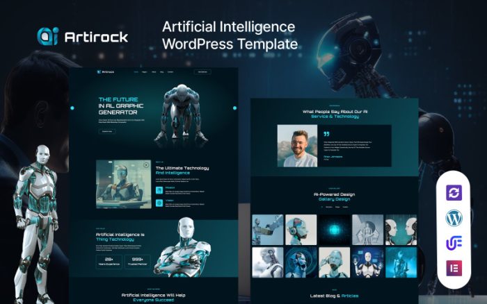 Artirock - Yapay Zeka ve Teknoloji WordPress Teması