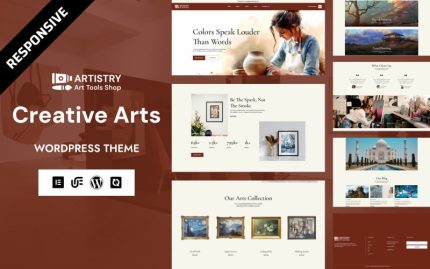 Artistry - Yaratıcı Sanatlar ve Sergi WooCommerce Elementor Teması