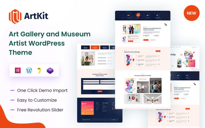 Artkit – Sanat Galerisi ve Müze Sanatçı WordPress Teması