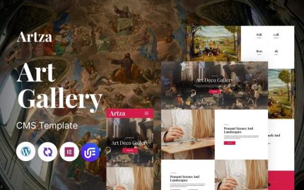 Artza - Sanat Galerisi ve Müzesi Çok Amaçlı Mobil Uyumlu WordPress Teması