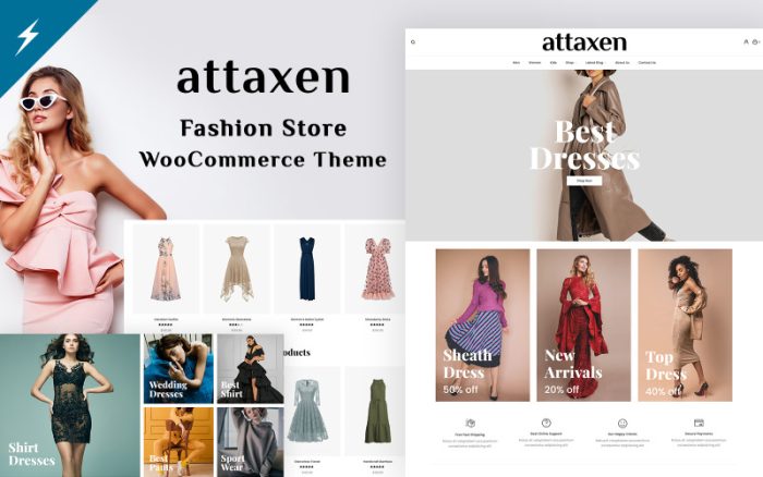 Attaxen - Moda ve Giyim WooCommerce Teması