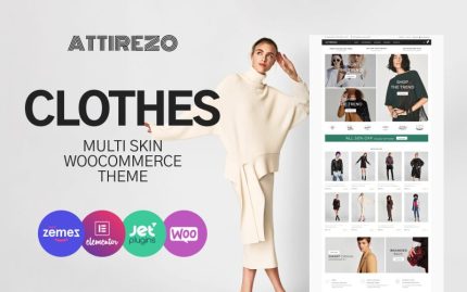 Attirezo - Klasik Giysi E-Ticaret WooCommerce Teması