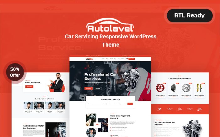 Autolavel - Araba servisi Mobil Uyumlu WordPress Teması
