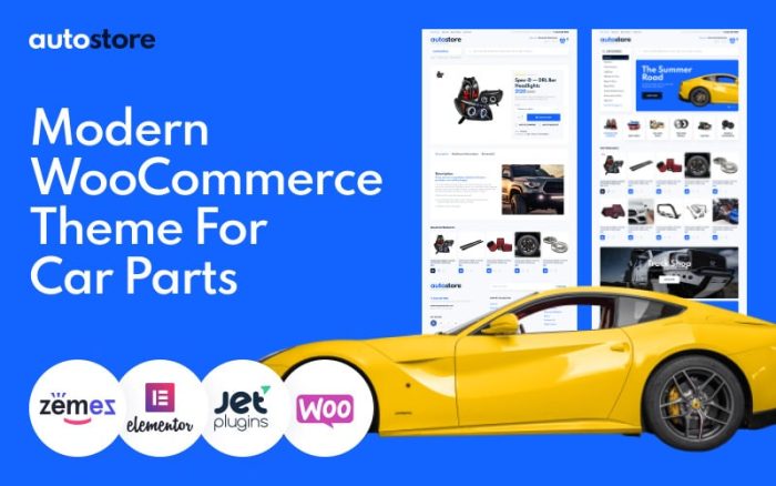 AutoStore - Araç Parçaları Elementor WooCommerce Teması