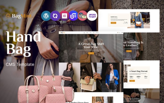 BagMint - Çok Amaçlı Çanta Mağazası Mobil Uyumlu WordPress Teması