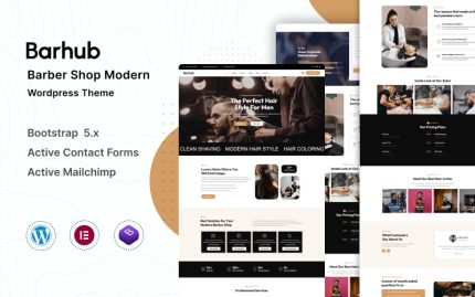 Barhub - Kuaför & Berber Dükkanı Wordpress Teması