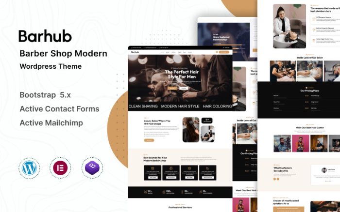 Barhub - Kuaför & Berber Dükkanı Wordpress Teması