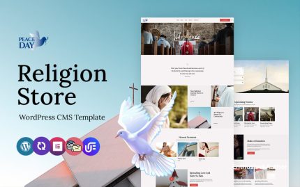 Barış Günü - Din ve Budist Çok Amaçlı WordPress Elementor Teması