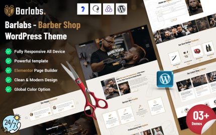 Barlabs - Berber Dükkanı WordPress Teması