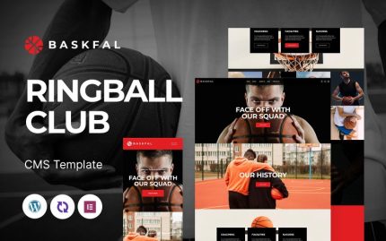 Baskfal - Basketbol Kulübü Çok Amaçlı Mobil Uyumlu WordPress Teması