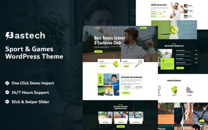 Bastech - Spor ve Oyunlar WordPress Teması