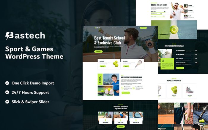 Bastech - Spor ve Oyunlar WordPress Teması