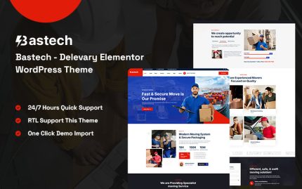Bastech - Teslimat Elementor WordPress Teması