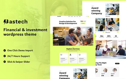 Bastech - Yaratıcı Mobil Uyumlu Elementor WordPress Teması