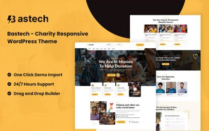 Bastech - Yardımseverlik Mobil Uyumlu WordPress Teması