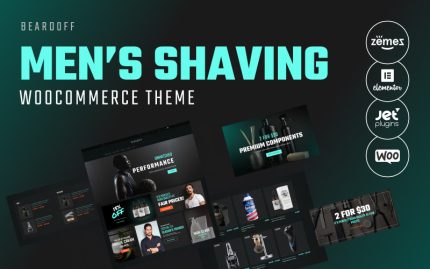 Beardoff - Mobil Uyumlu Erkek Tıraş Ürünleri WooCommerce Teması