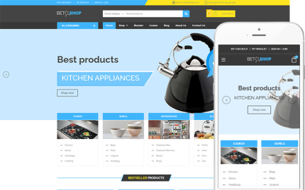 Beta Shop - Mutfak Aletleri WooCommerce Teması
