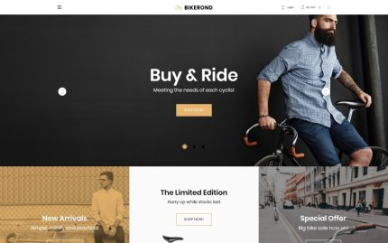 Bikerond - Bisiklet Dükkanı Modern Elementor WooCommerce Teması