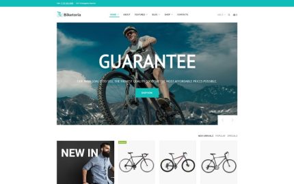 Biketoria - Modern Bisikletçi Woocommerce E-Ticaret Teması