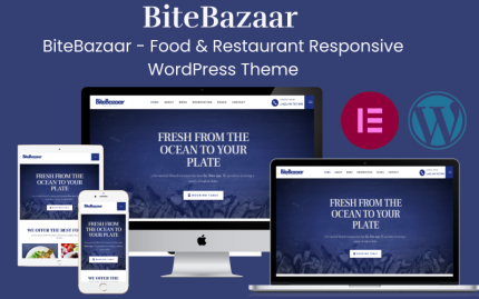 BiteBazaar - Mobil Uyumlu Yemek ve Restoran WordPress Teması