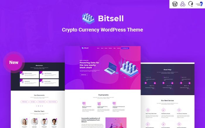 Bitsell - Mobil Uyumlu Kripto Para Birimi WordPress Teması