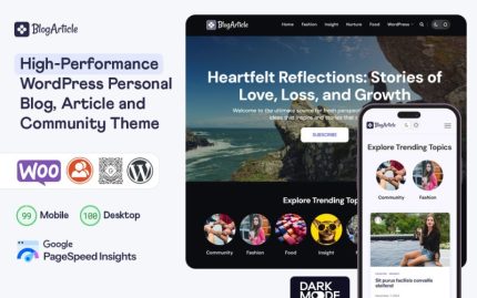 BlogArticle - Bloglar, Haberler ve Topluluklar için En İyi Çok Amaçlı WordPress Teması