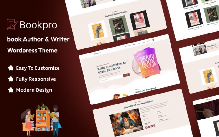 Bookpro - Kitap Yazarı ve Yazar Wordpress Teması