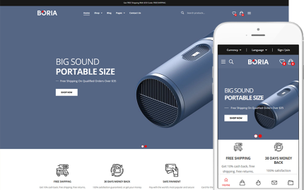 Boria - En İyi Elektronik Mağaza WooCommerce Teması