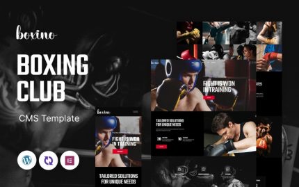 Boxino - Boks Kulübü Çok Amaçlı Mobil Uyumlu WordPress Teması